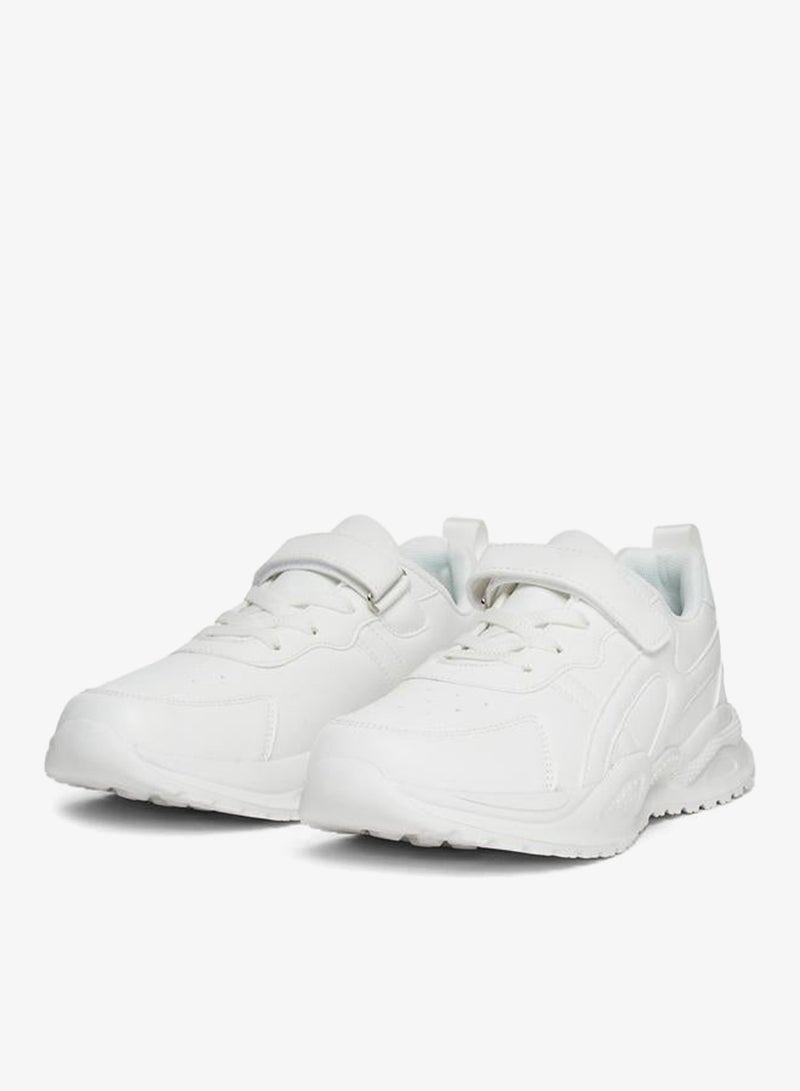 Styli Women White Velcro Strap Sneakers - Image 2